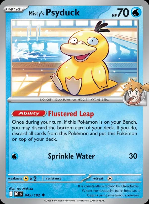Misty's Psyduck — Destined Rivals, Uncommon