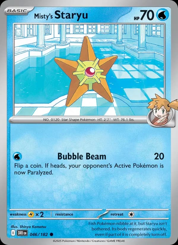 Misty's Staryu — Destined Rivals, Common