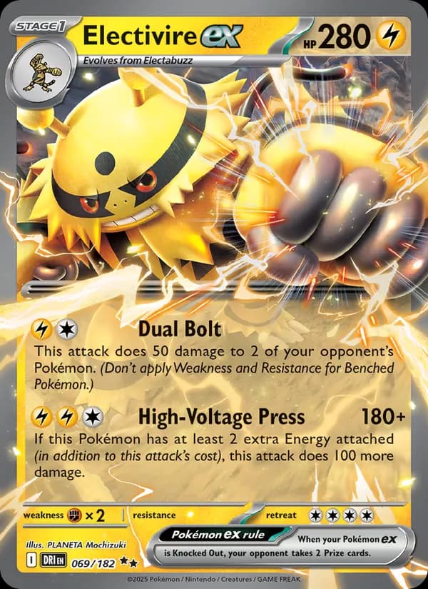 Electivire ex — Destined Rivals, Double rare