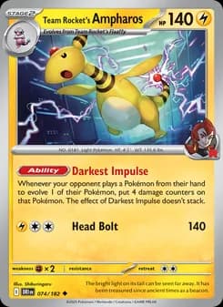 Team Rocket's Ampharos — Destined Rivals — Uncommon