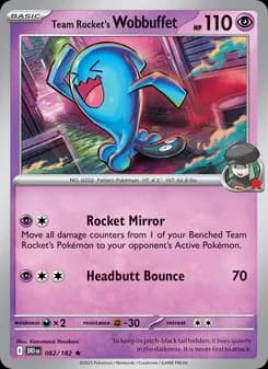 Team Rocket's Wobbuffet — Destined Rivals — Rare