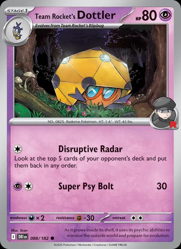 Team Rocket's Dottler — Destined Rivals, Common