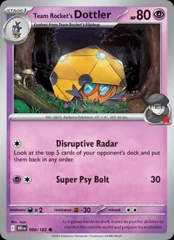 Team Rocket's Dottler — Destined Rivals — Common