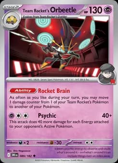 Team Rocket's Orbeetle — Destined Rivals — Uncommon