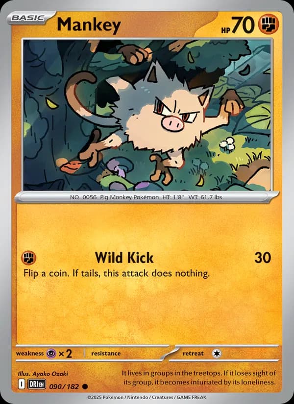 Mankey — Destined Rivals, Common