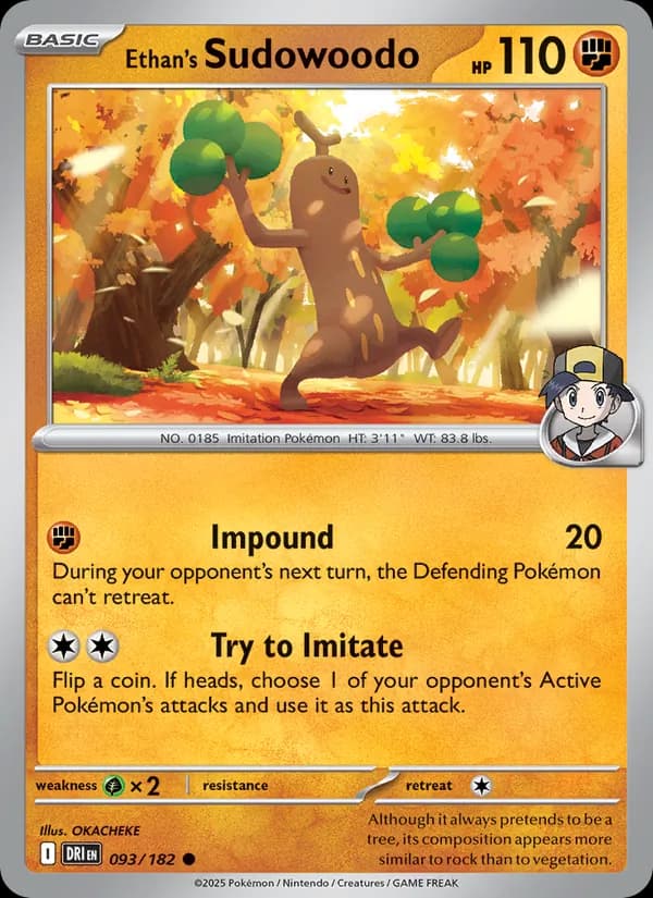 Ethan's Sudowoodo — Destined Rivals, Common