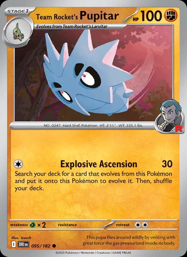 Team Rocket's Pupitar — Destined Rivals, Common