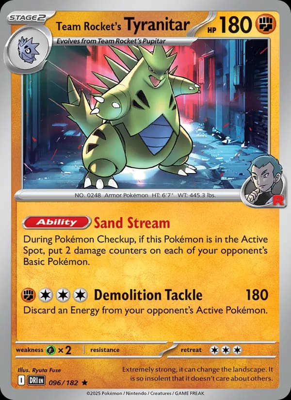 Team Rocket's Tyranitar — Destined Rivals, Rare