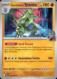 Team Rocket's Tyranitar — Destined Rivals — Rare