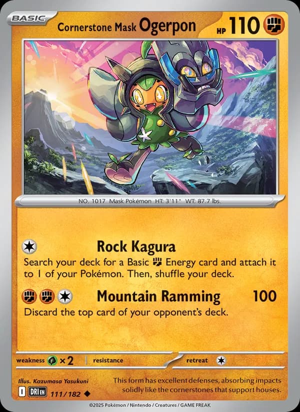 Cornerstone Mask Ogerpon — Destined Rivals, Uncommon