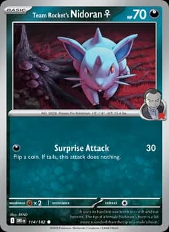 Team Rocket's Nidoran♀ — Destined Rivals — Common