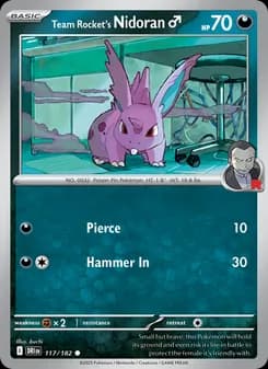 Team Rocket's Nidoran♂ — Destined Rivals — Common