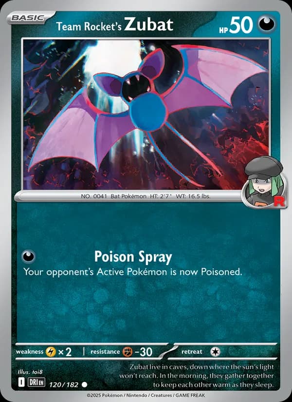 Team Rocket's Zubat — Destined Rivals, Common