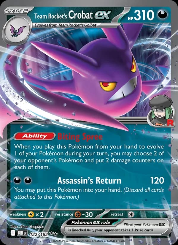 Team Rocket's Crobat ex — Destined Rivals, Double rare