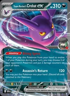Team Rocket's Crobat ex — Destined Rivals — Double rare