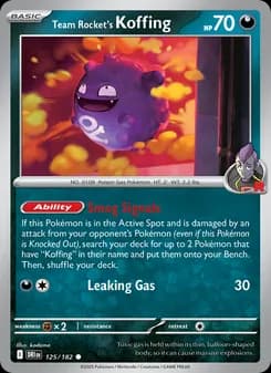 Team Rocket's Koffing — Destined Rivals — Common