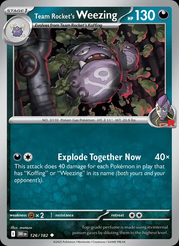 Team Rocket's Weezing — Destined Rivals, Uncommon