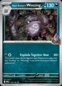 Team Rocket's Weezing — Destined Rivals — Uncommon