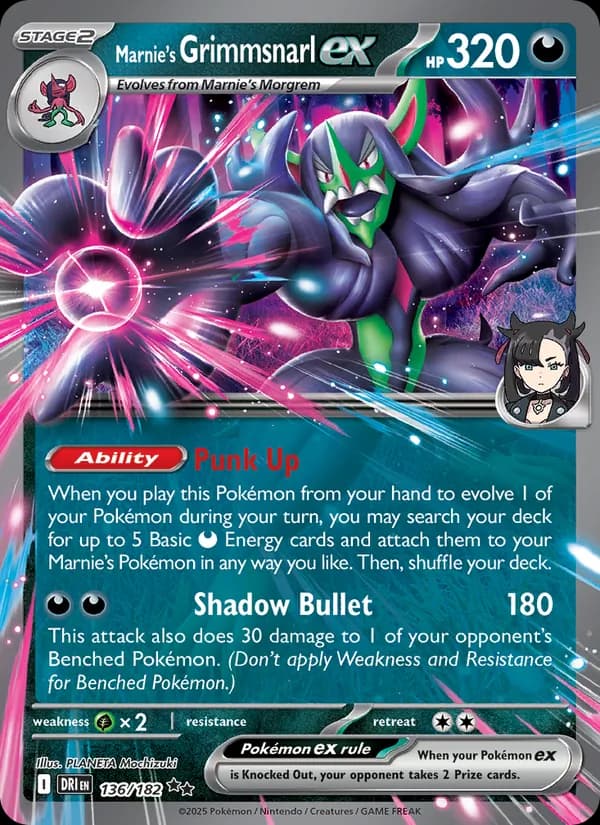 Marnie's Grimmsnarl ex — Destined Rivals, Double rare