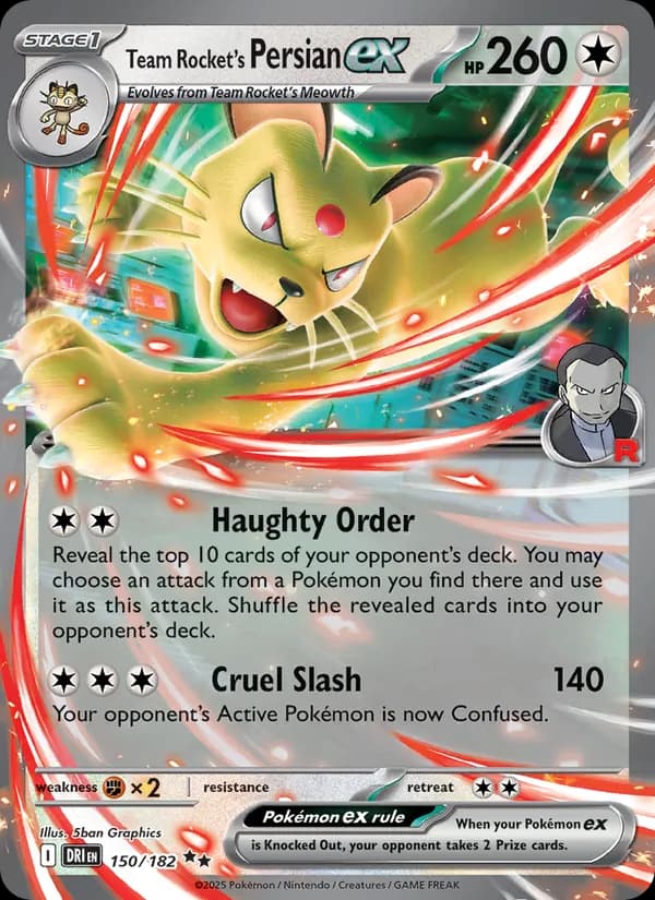 Team Rocket's Persian ex — Destined Rivals, Double rare