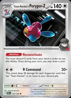 Team Rocket's Porygon-Z — Destined Rivals — Uncommon