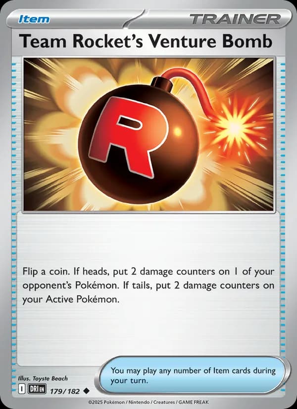 Team Rocket's Venture Bomb — Destined Rivals, Uncommon