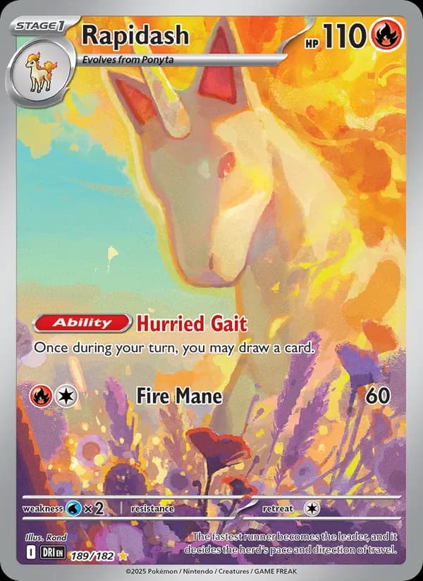 Rapidash — Destined Rivals, Illustration rare