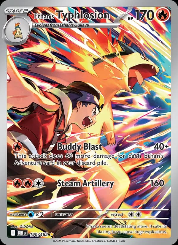 Ethan's Typhlosion — Destined Rivals, Illustration rare