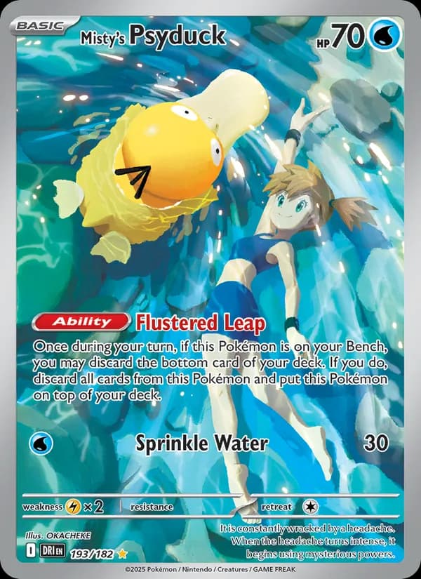 Misty's Psyduck — Destined Rivals, Illustration rare
