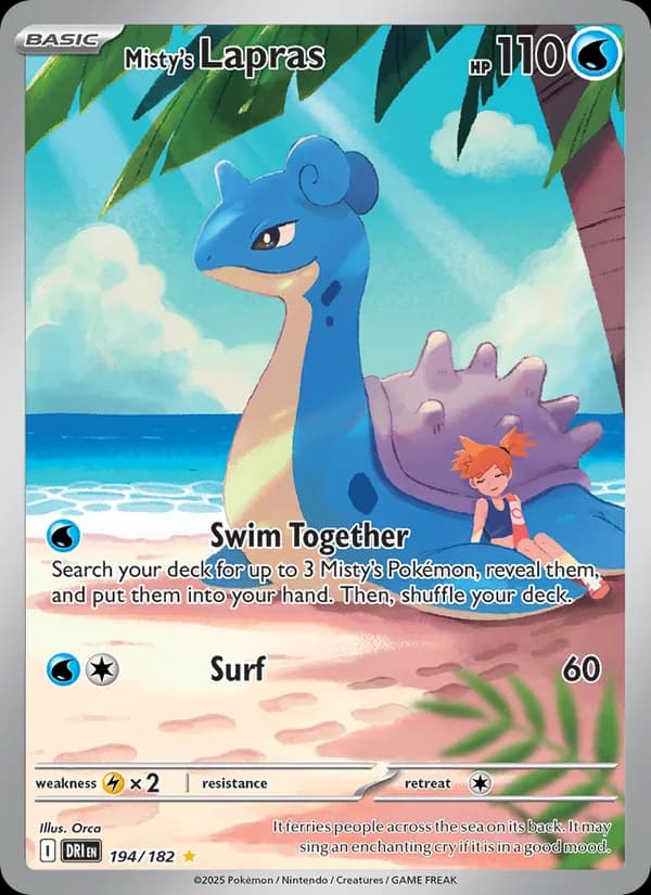 Misty's Lapras — Destined Rivals, Illustration rare