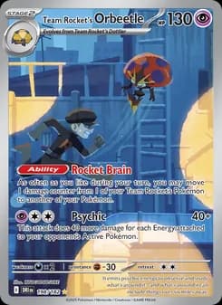 Team Rocket's Orbeetle — Destined Rivals — Illustration rare