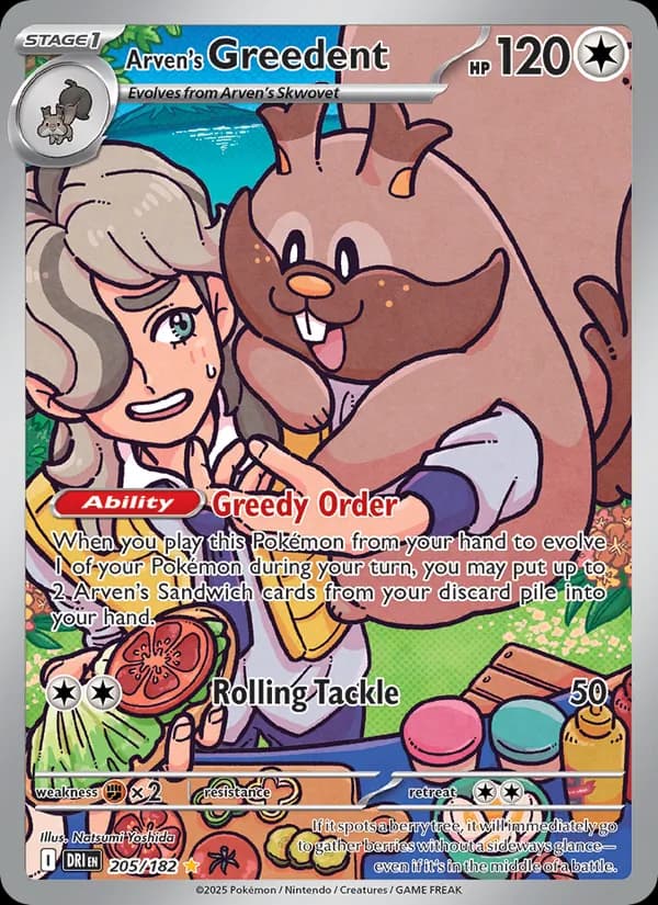 Arven's Greedent — Destined Rivals, Illustration rare
