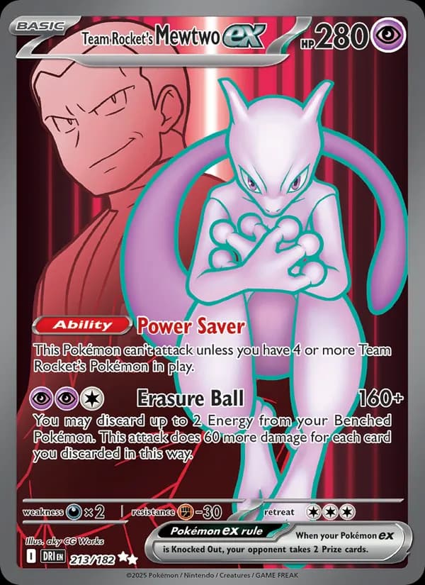 Team Rocket's Mewtwo ex — Destined Rivals, Ultra Rare