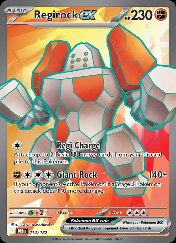Regirock ex — Destined Rivals, Ultra Rare