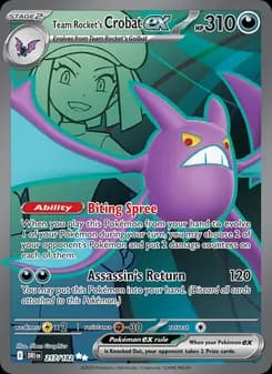 Team Rocket's Crobat ex — Destined Rivals — Ultra Rare