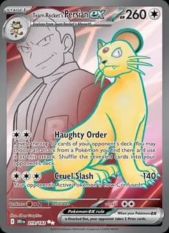 Team Rocket's Persian ex — Destined Rivals — Ultra Rare