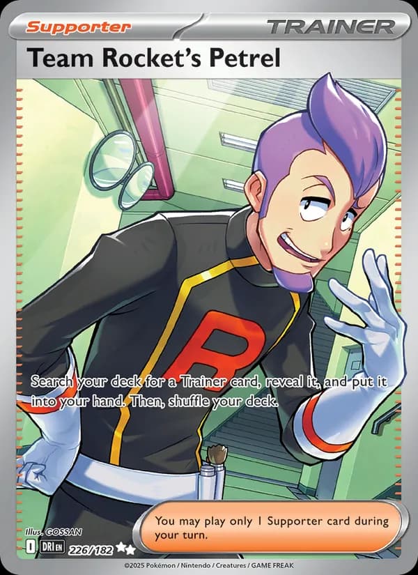 Team Rocket's Petrel — Destined Rivals, Ultra Rare