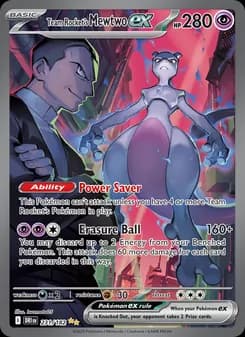 Team Rocket's Mewtwo ex — Destined Rivals — Special illustration rare