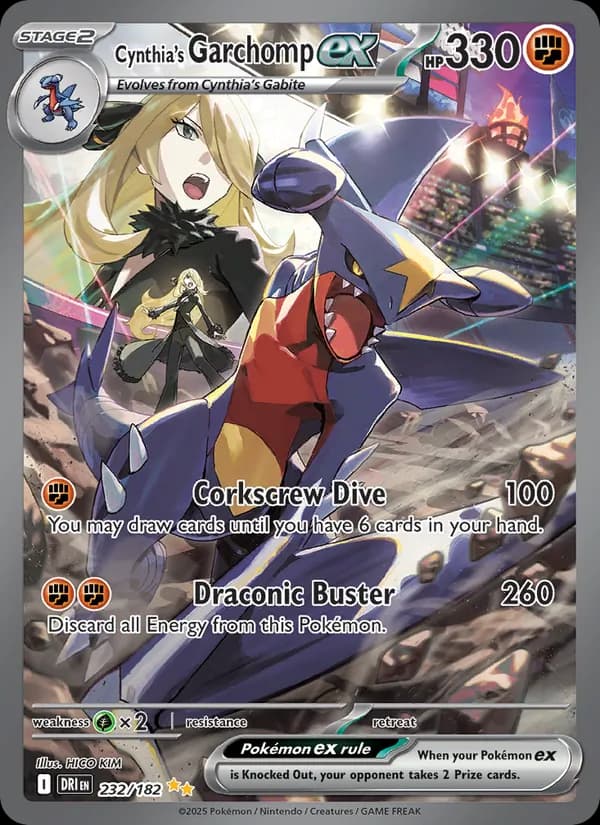 Cynthia's Garchomp ex — Destined Rivals, Special illustration rare