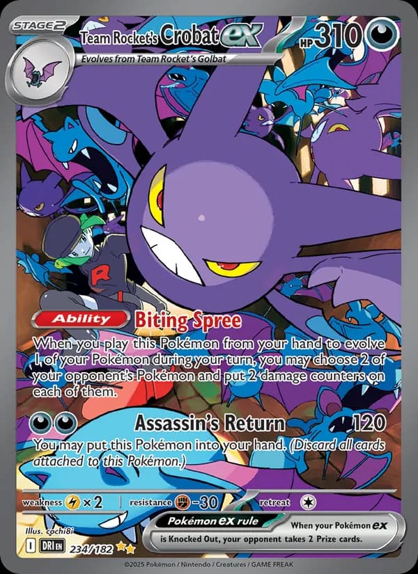 Team Rocket's Crobat ex — Destined Rivals, Special illustration rare