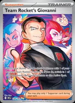 Team Rocket's Giovanni — Destined Rivals — Special illustration rare