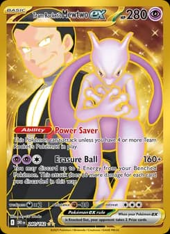 Team Rocket's Mewtwo ex — Destined Rivals — Hyper rare