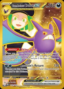 Team Rocket's Crobat ex — Destined Rivals — Hyper rare