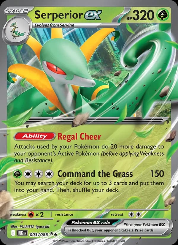 Serperior ex — Black Bolt, Double rare