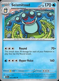 Seismitoad — Black Bolt — Uncommon