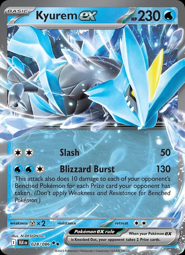 Kyurem ex — Black Bolt, Double rare