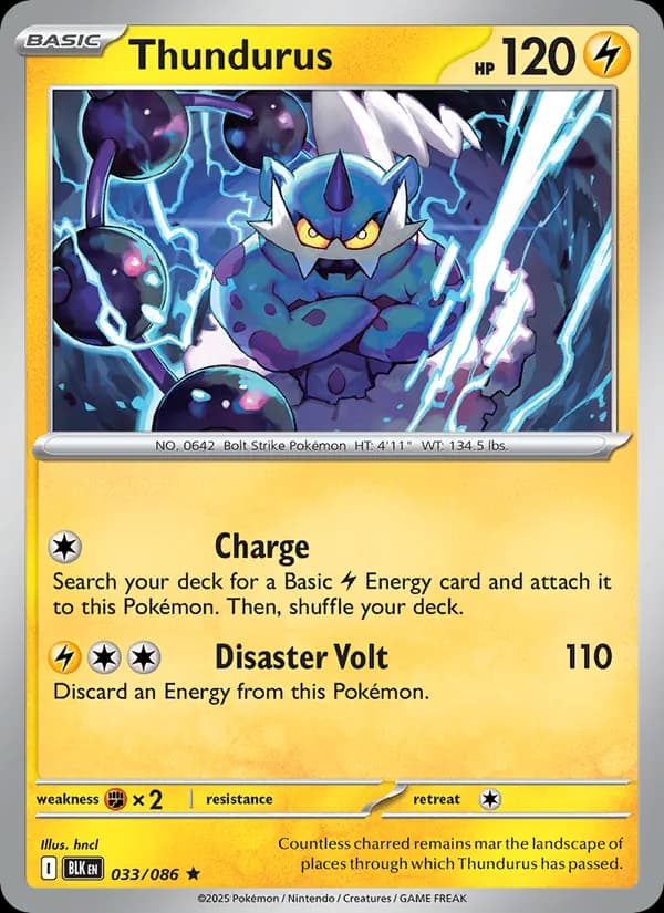 Thundurus — Black Bolt, Rare