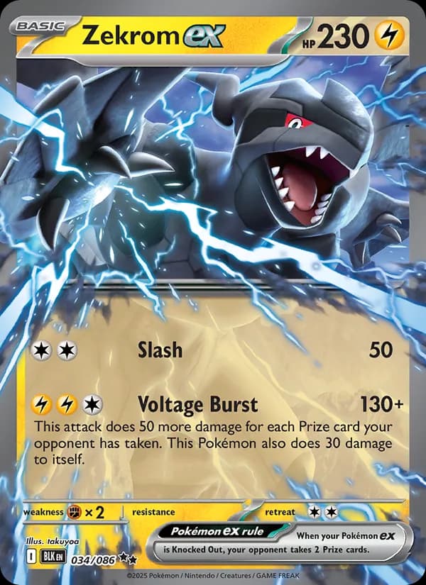 Zekrom ex — Black Bolt, Double rare