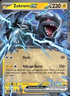 Zekrom ex — Black Bolt — Double rare