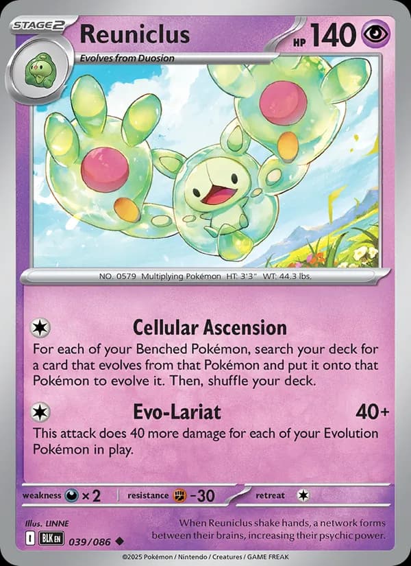 Reuniclus — Black Bolt, Uncommon